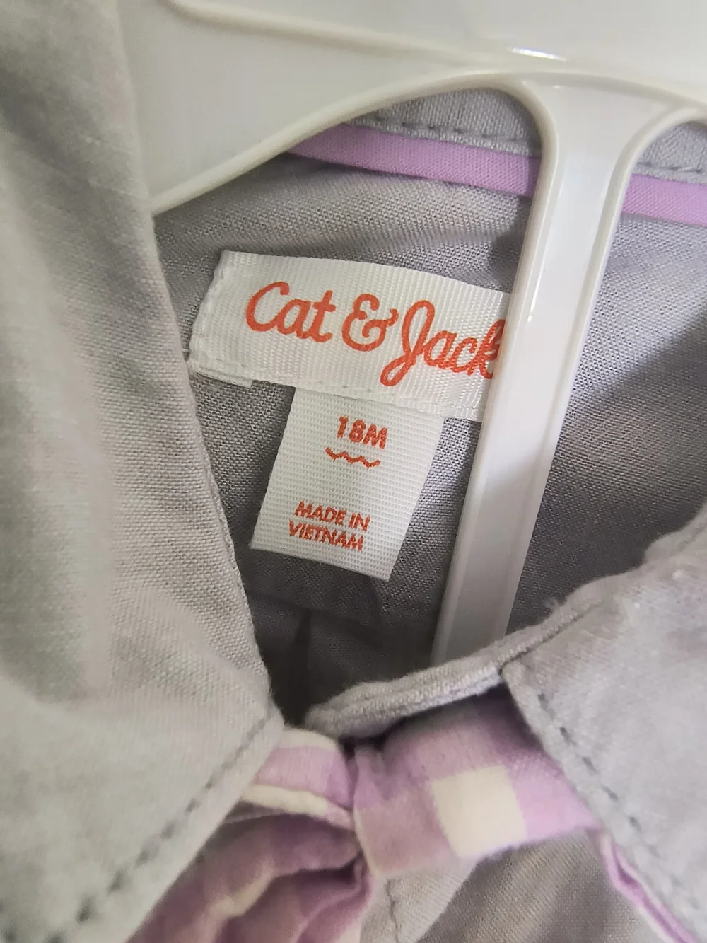 Cat & Jack Mint Stripe Suspenders with Purple Plaid Bow Tie